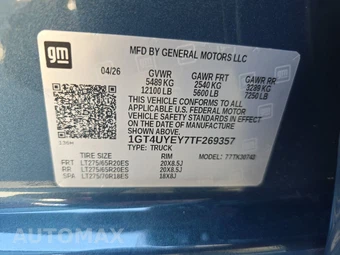 2026 GMC Sierra 3500HD Denali Ultimate Crew Cab Medium Bed 5SB - miniatura 21