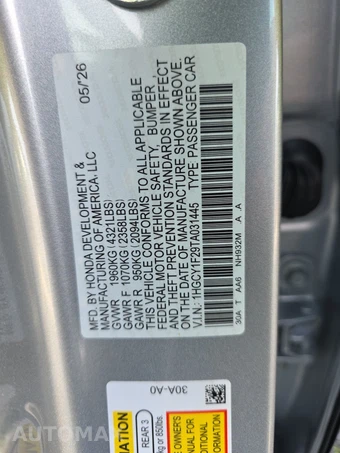 2026 Honda Accord Sedan LX - miniatura 15