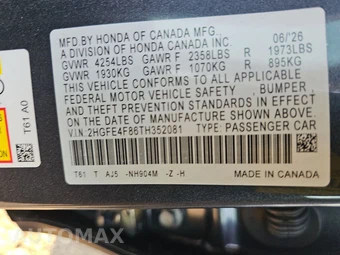 2026 Honda Civic Sedan Hybrid Sport - miniatura 14