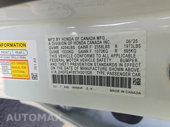 2026 Honda Civic Sedan Hybrid Sport Touring - miniatura 14
