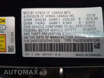 2026 Honda Civic Sedan LX - miniatura 2