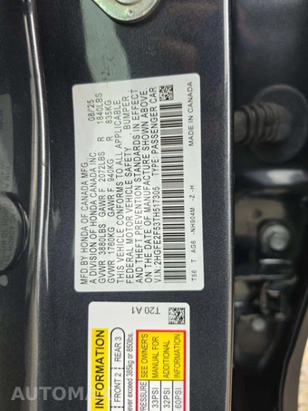 2026 Honda Civic Sedan Sport - miniatura 2