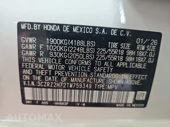 2026 Honda HR-V EX-L - miniatura 14