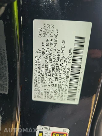 2026 Honda Odyssey Elite 118.1" WB - miniatura 16