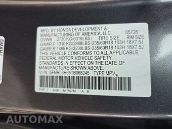 2026 Honda Odyssey EX-L 118.1" WB - miniatura 14
