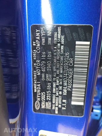2026 Hyundai Elantra Hybrid Blue - miniatura 14