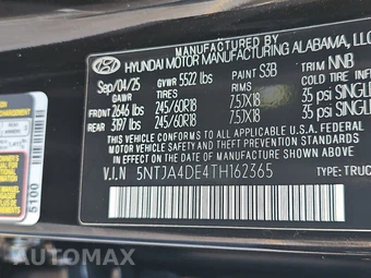 2026 Hyundai Santa Cruz SE Crew Cab Short Bed - miniatura 14