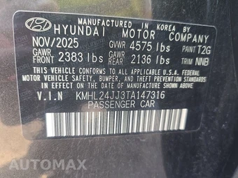 2026 Hyundai Sonata Hybrid Blue - miniatura 14