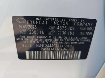 2026 Hyundai Sonata Hybrid Blue - miniatura 2
