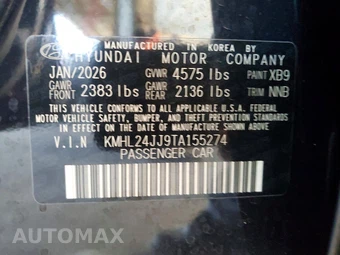 2026 Hyundai Sonata Hybrid Blue - miniatura 12