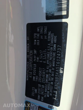 2026 Kia Carnival Hybrid MPV LXS 121.7" WB - miniatura 14