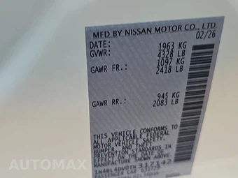 2026 Nissan Altima SV - miniatura 14