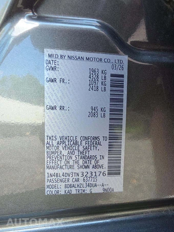 2026 Nissan Altima SV - miniatura 5