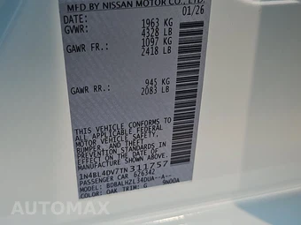 2026 Nissan Altima SV - miniatura 15