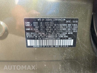 2026 Subaru Ascent Onyx Edition Touring 7-Passenger - miniatura 2