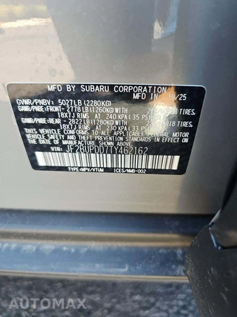 2026 Subaru Outback Limited - miniatura 2