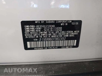 2026 Subaru WRX Limited – miniatura 5