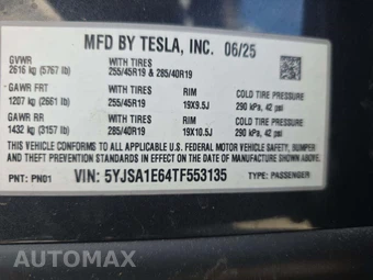 2026 Tesla Model S Plaid - miniatura 5