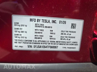 2026 Tesla Model S Plaid - miniatura 5