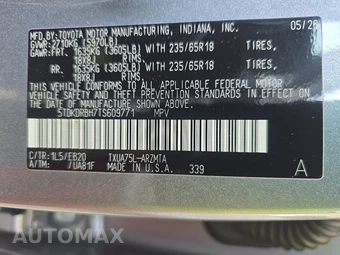 2026 Toyota Highlander XLE - miniatura 14