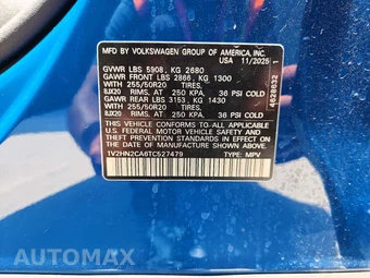 2026 Volkswagen Atlas 2.0T SE w/Technology - miniatura 13
