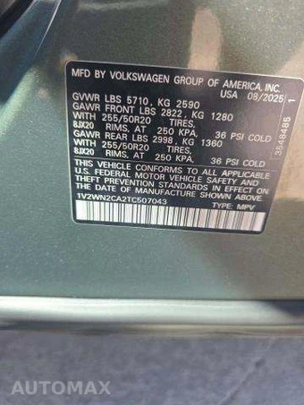 2026 Volkswagen Atlas 2.0T SE w/Technology – miniatura 5