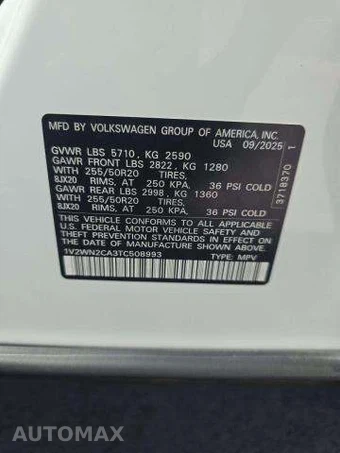 2026 Volkswagen Atlas 2.0T SE w/Technology – miniatura 5