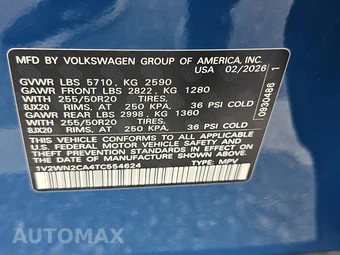 2026 Volkswagen Atlas 2.0T SE w/Technology - miniatura 22
