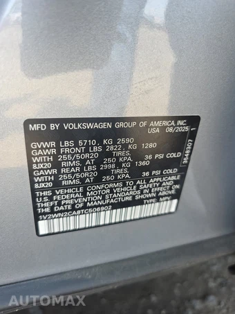 2026 Volkswagen Atlas 2.0T SE w/Technology - miniatura 15